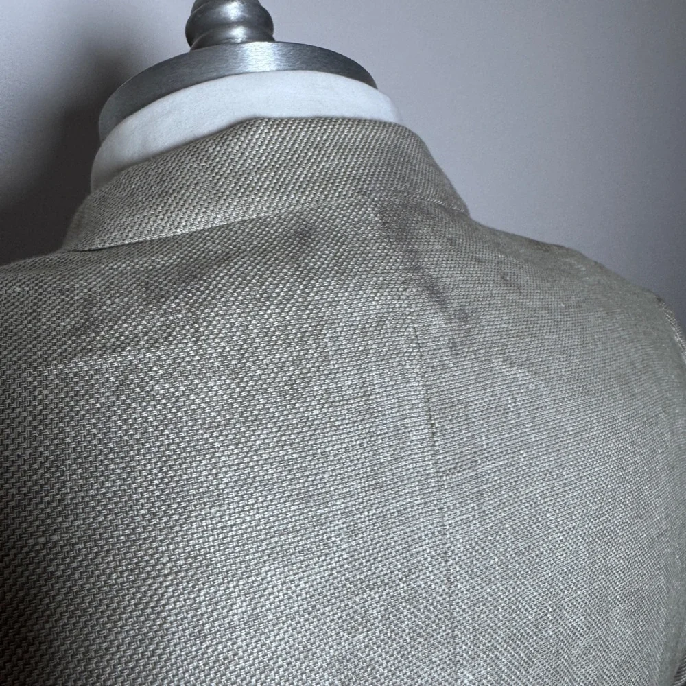 Joseph Abboud Heritage Blazer Mens 48L Gray Linen Wool‎ Blend (damaged)